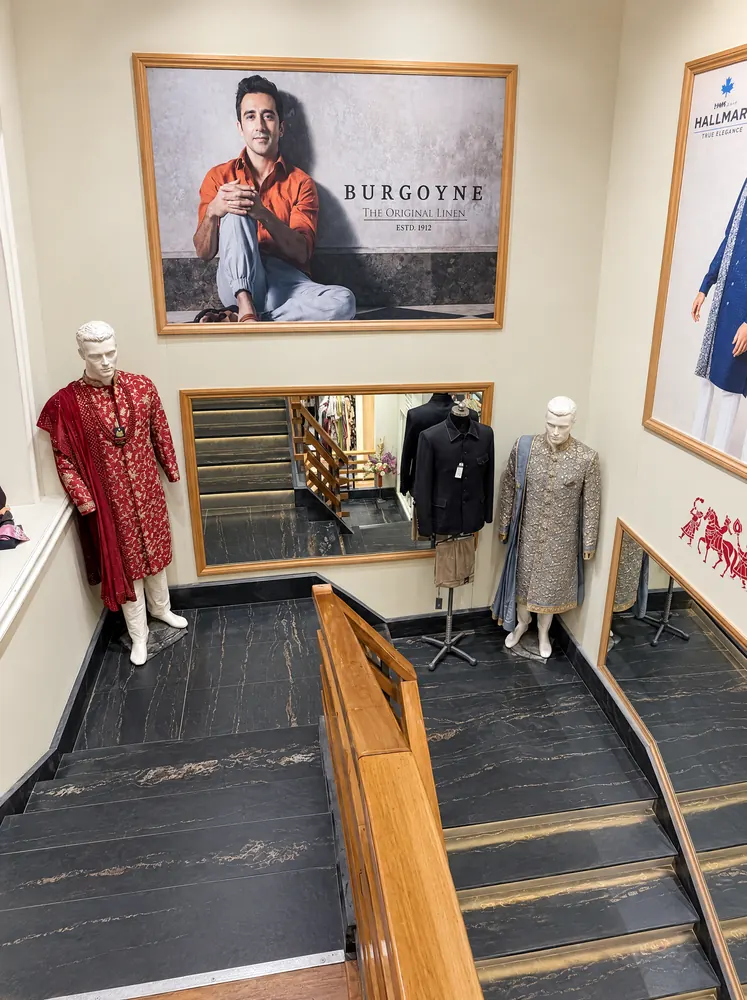 Stairwell Burgoyne poster, Wardrobe Mall Road, Amritsar