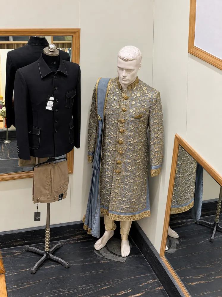 Sherwani mannequins, Wardrobe Mall Road, Amritsar